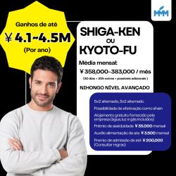 VAGAS KIKAN PARA SHIGA-KEN E KYOTO-FU