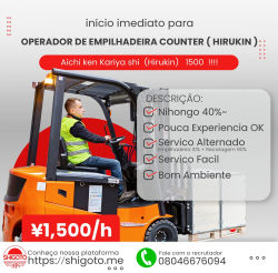 Reciclagem de Metais e Operador de Empilhadeira. Hirukin !!!!